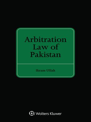 cover image of Arbitration Law of Pakistan